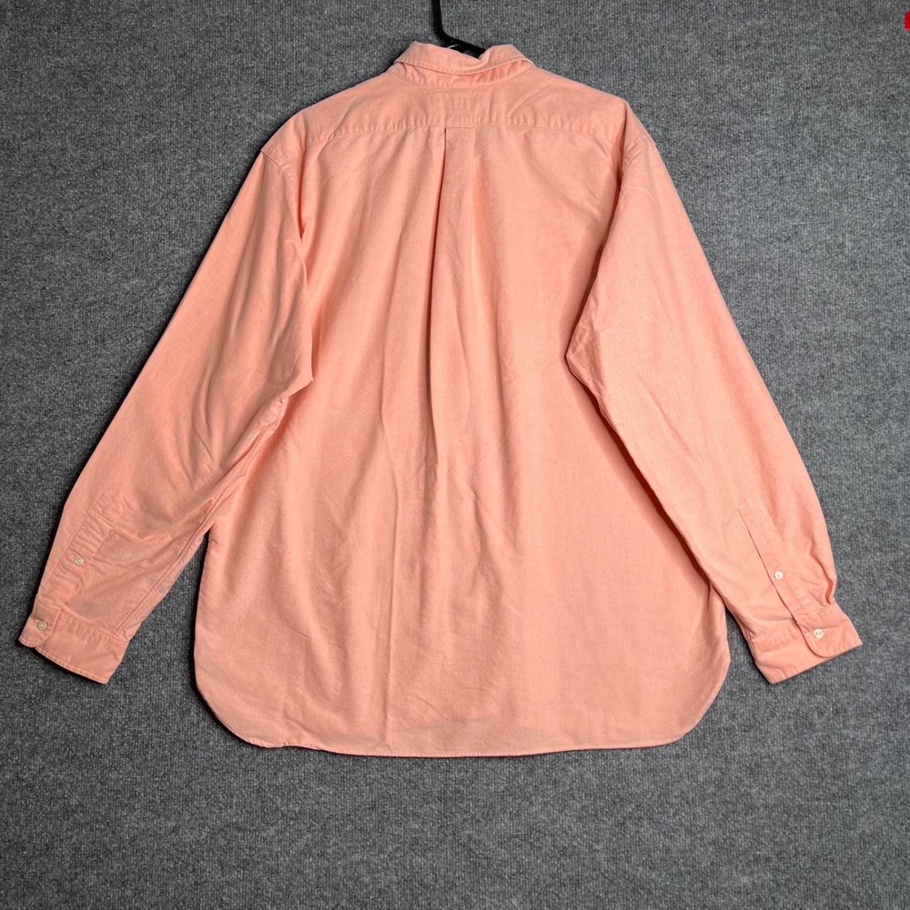 Ralph Lauren Mens XXL Classic Fit Oxford Shirt Peach Orange Cotton Button Down - Picture 7 of 7